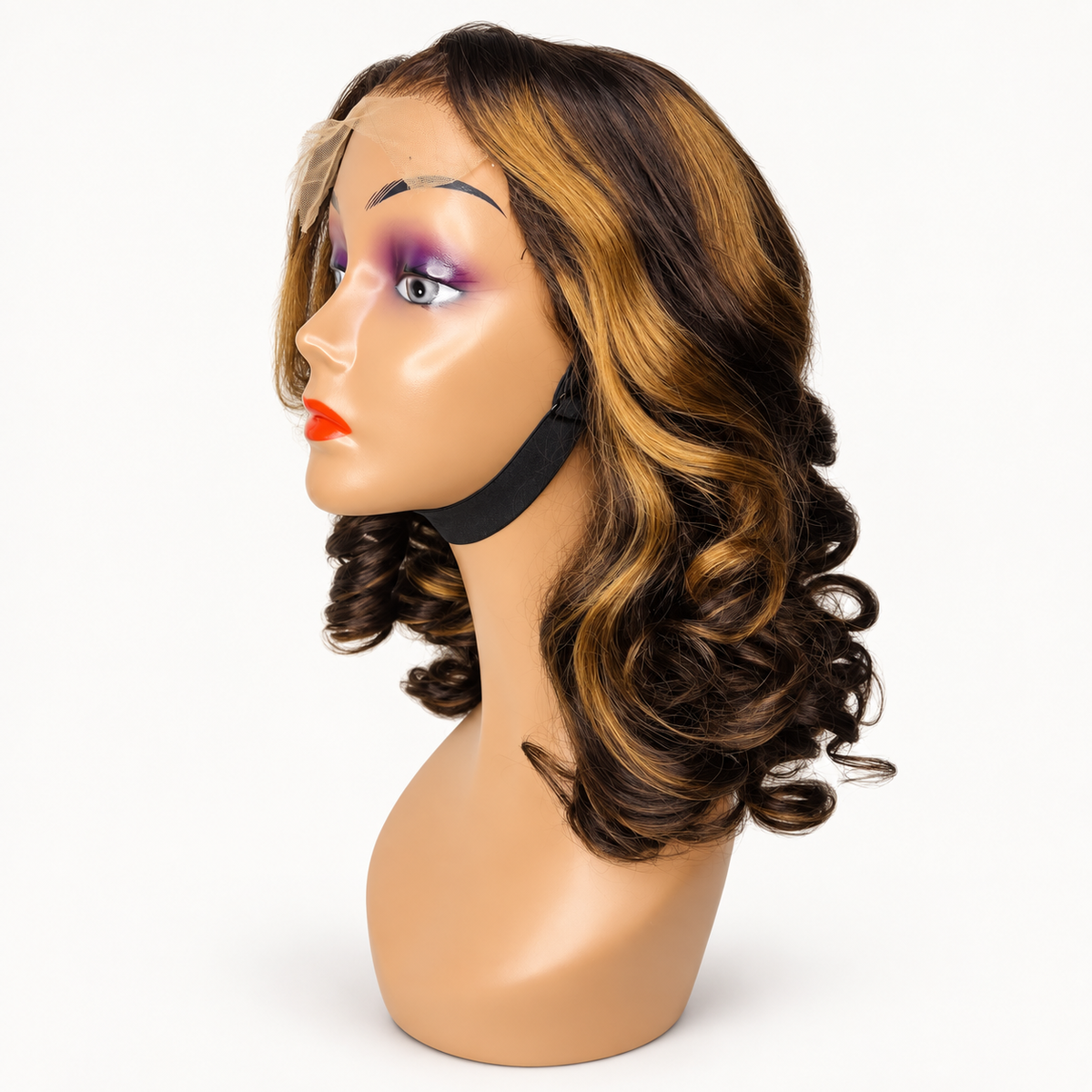 18" 5*5 Lose Wave Choclate Brown