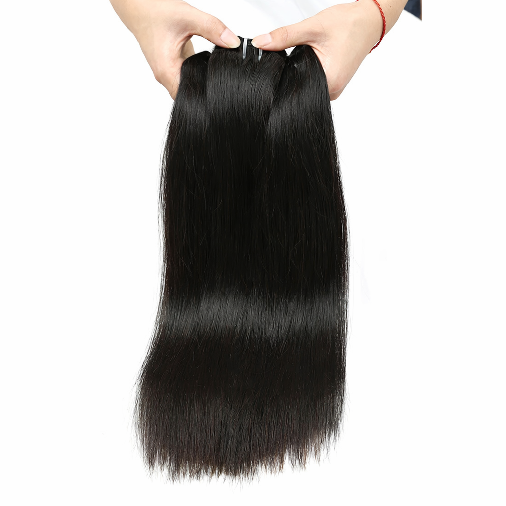 Premium 3 Bundle 15A Raw Vietnamese Straight Hair Bundles - Double Drawn Human Hair