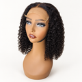 14" 5*5 Bob Wig Pixie Curl Black