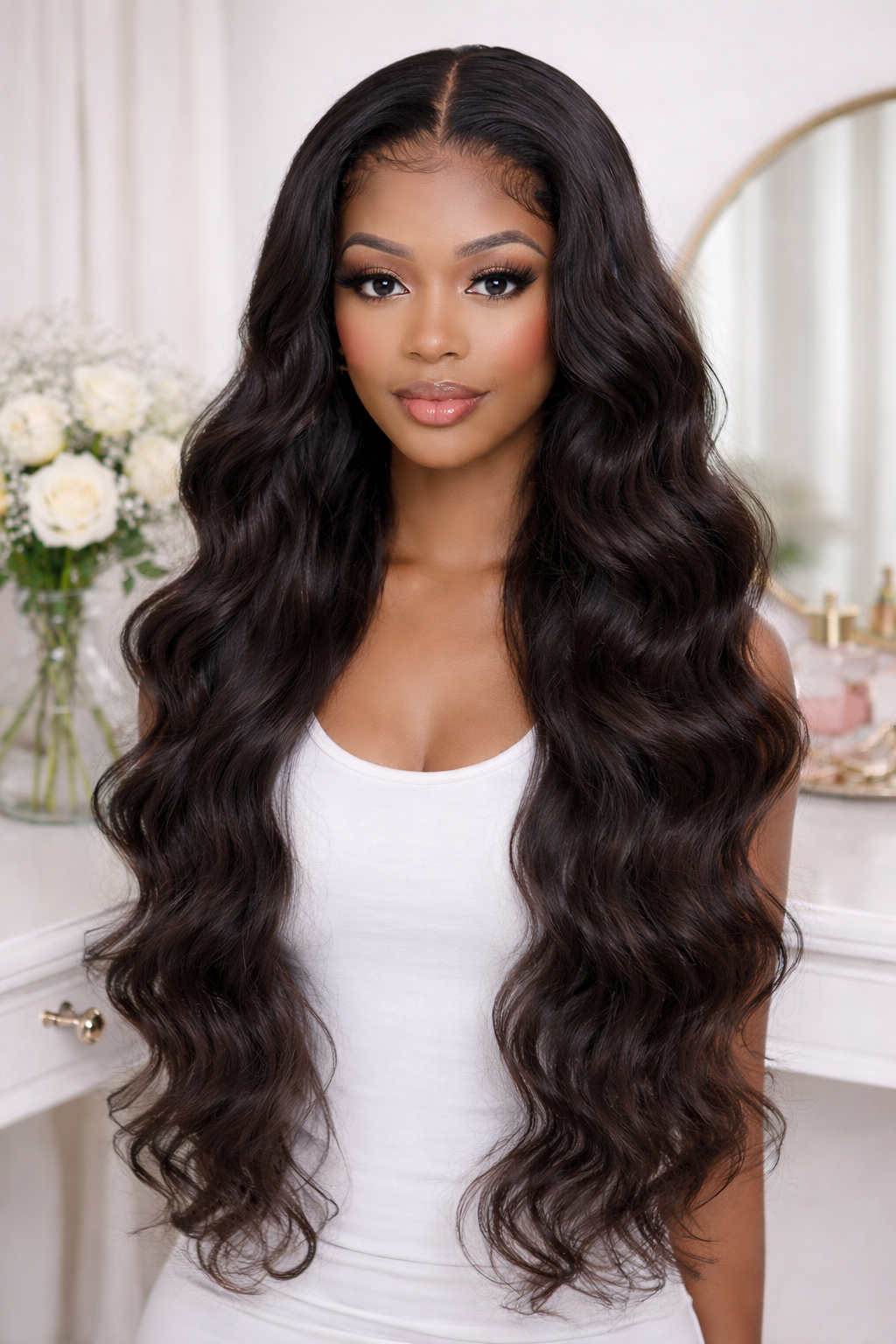 HD Transparent Body Wave Lace Front Wig 18"-30"