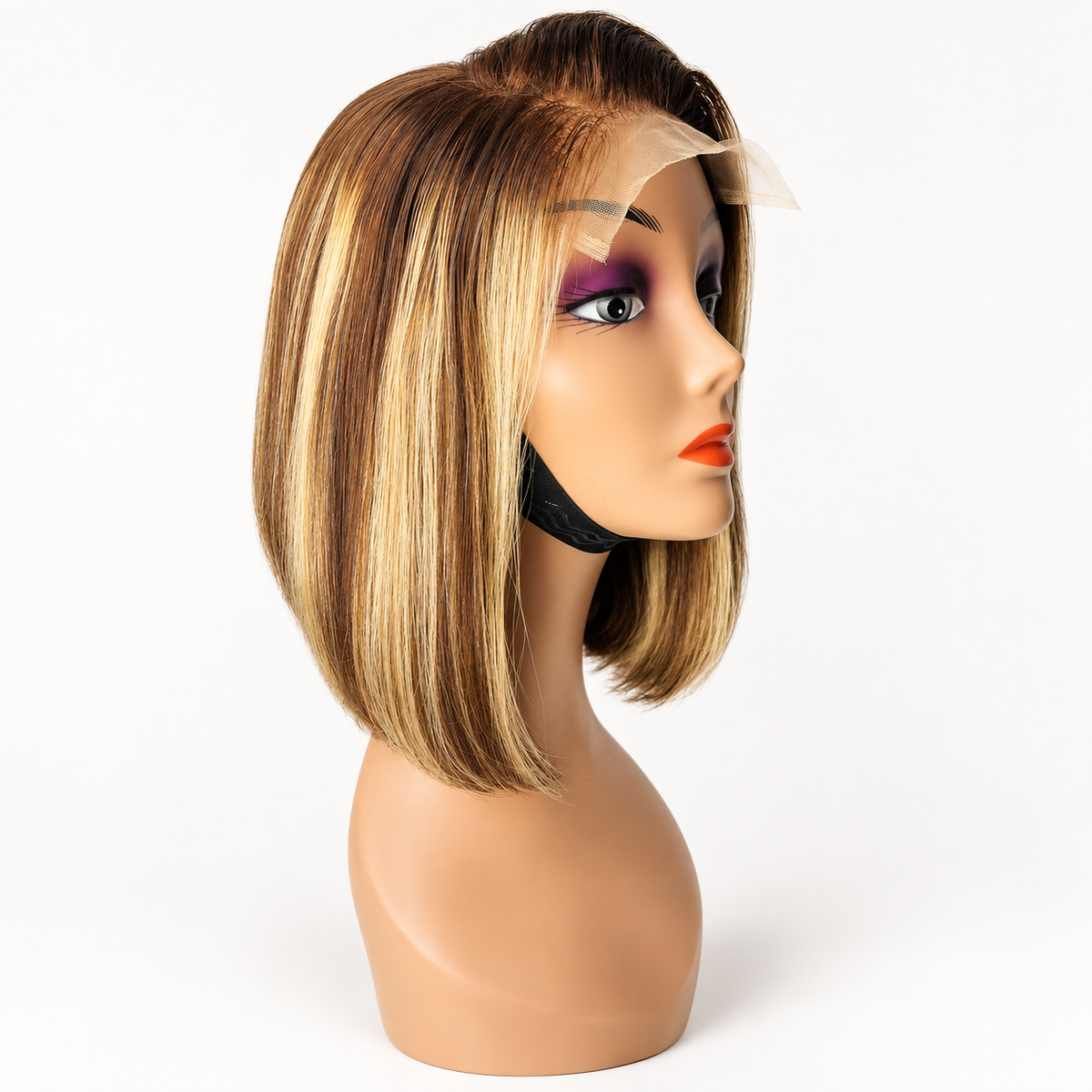 14" 5*5 Layer Bounce Wig Chocolate Brown