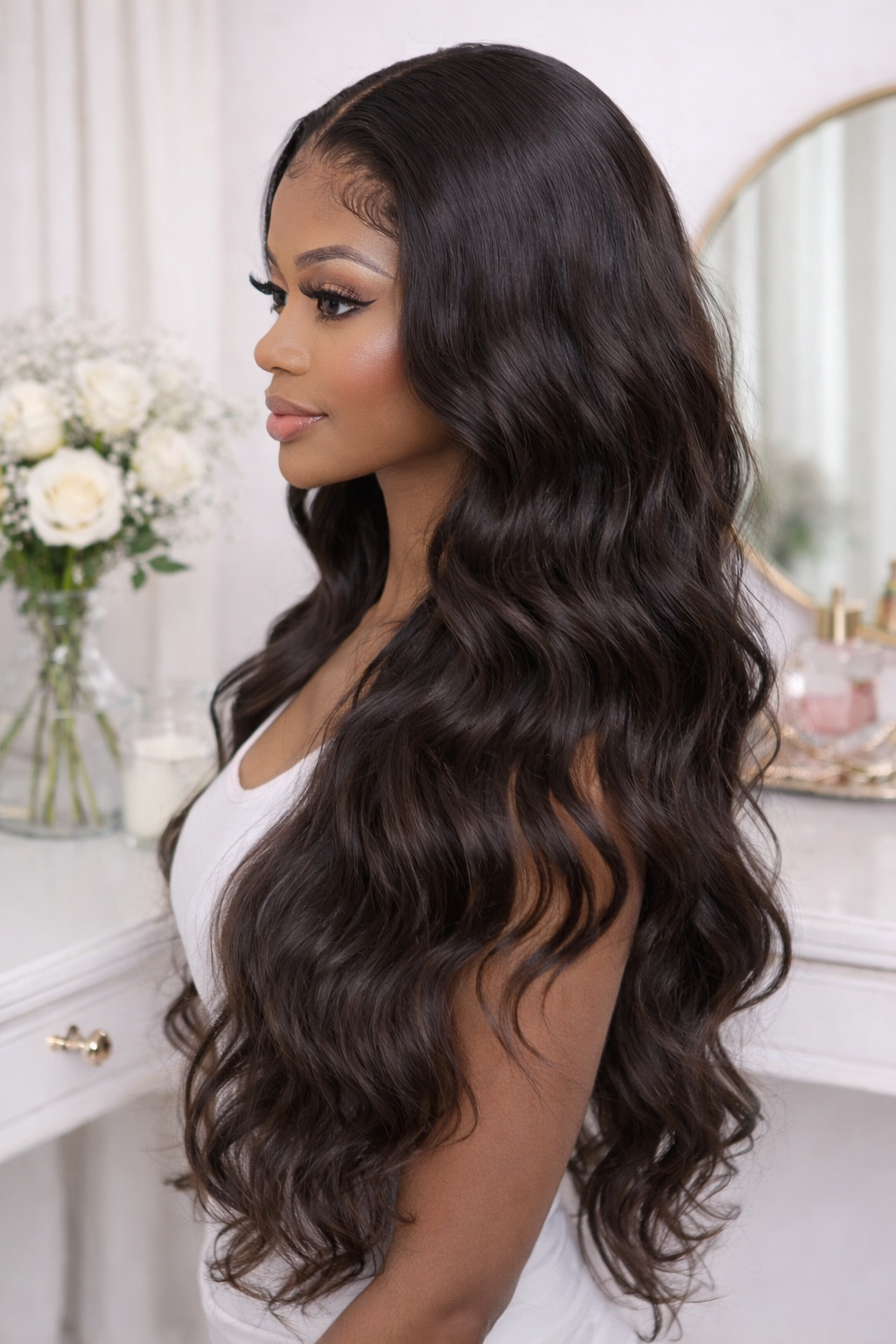 HD Transparent Body Wave Lace Front Wig 18"-30"