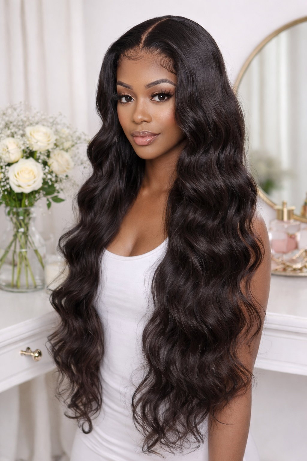 HD Transparent Body Wave Lace Front Wig 18"-30"