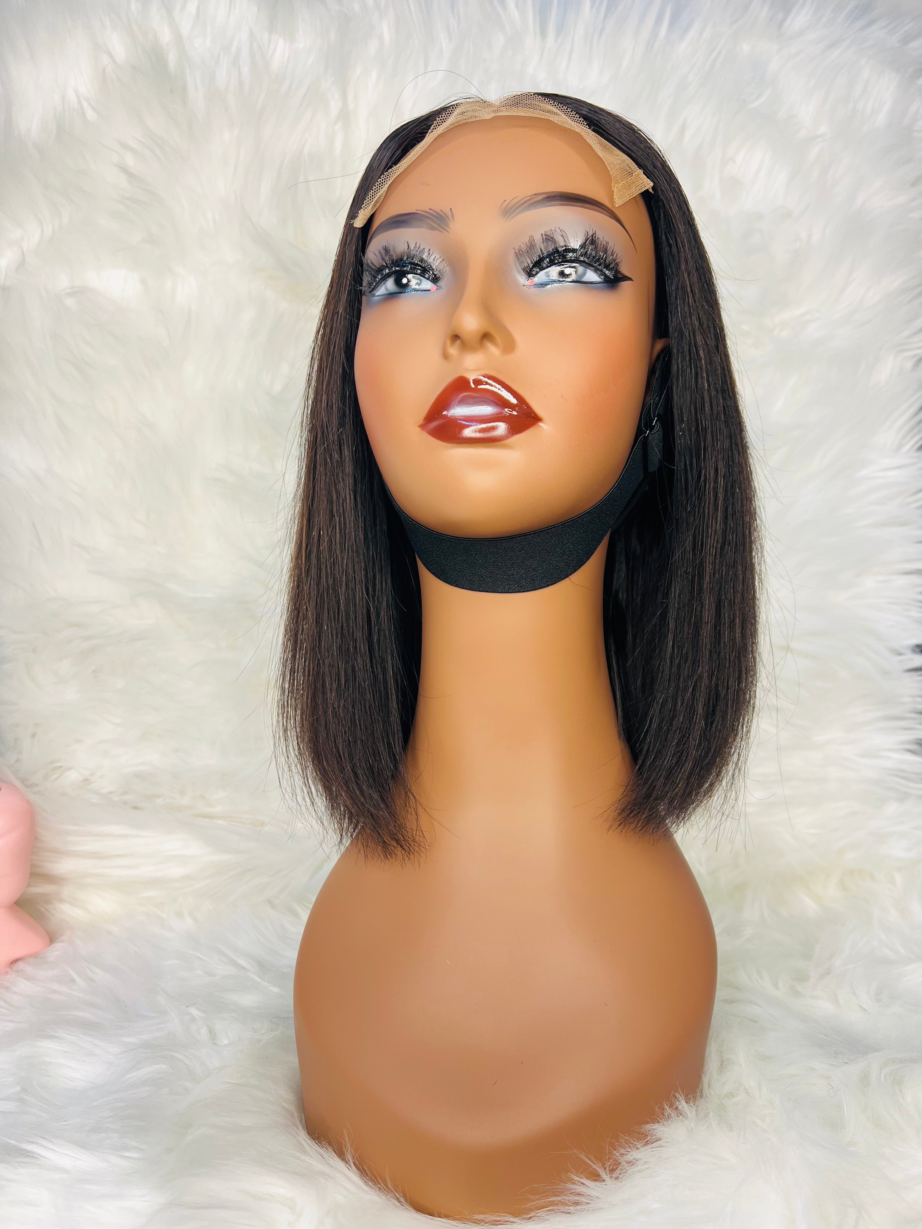 10" 5*5 Bob Wig Black