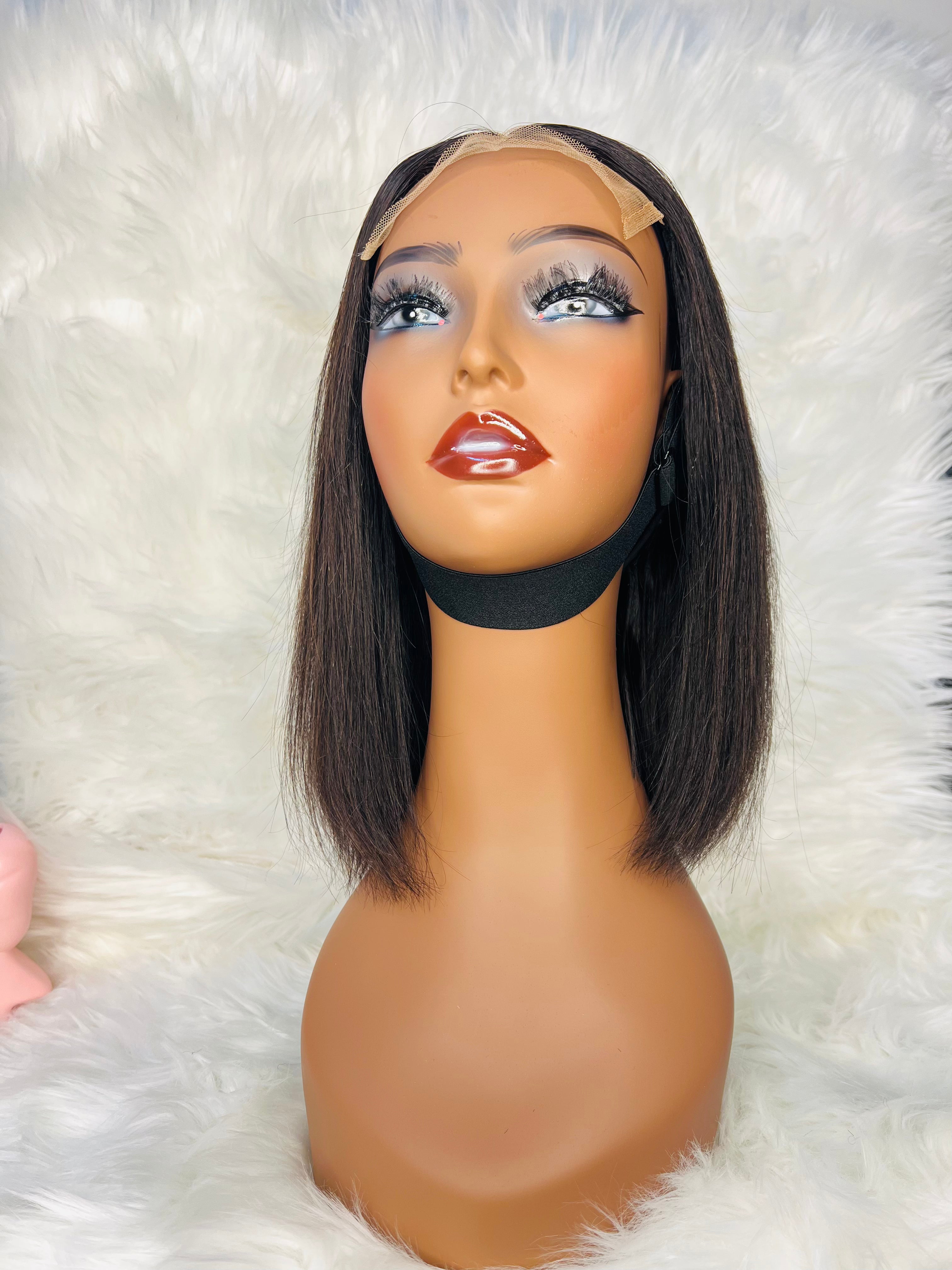 10" 5*5 Bob Wig Black