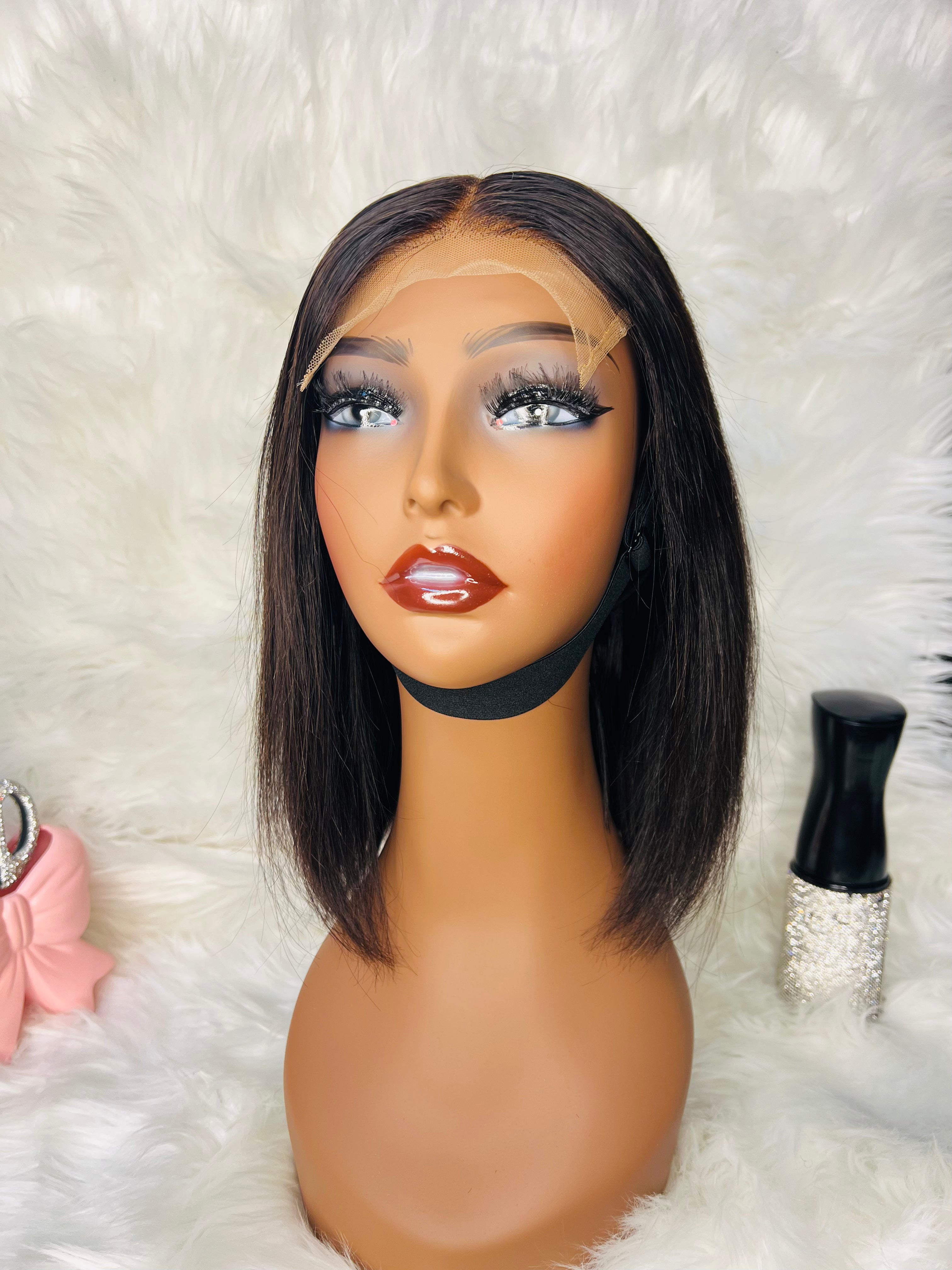 10" 5*5 Bob Wig Black