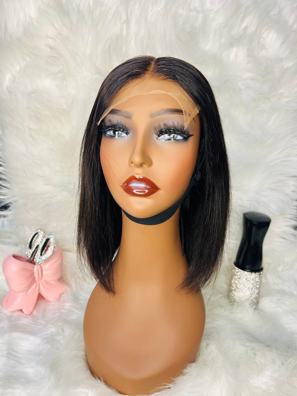 10" 5*5 Bob Wig Black