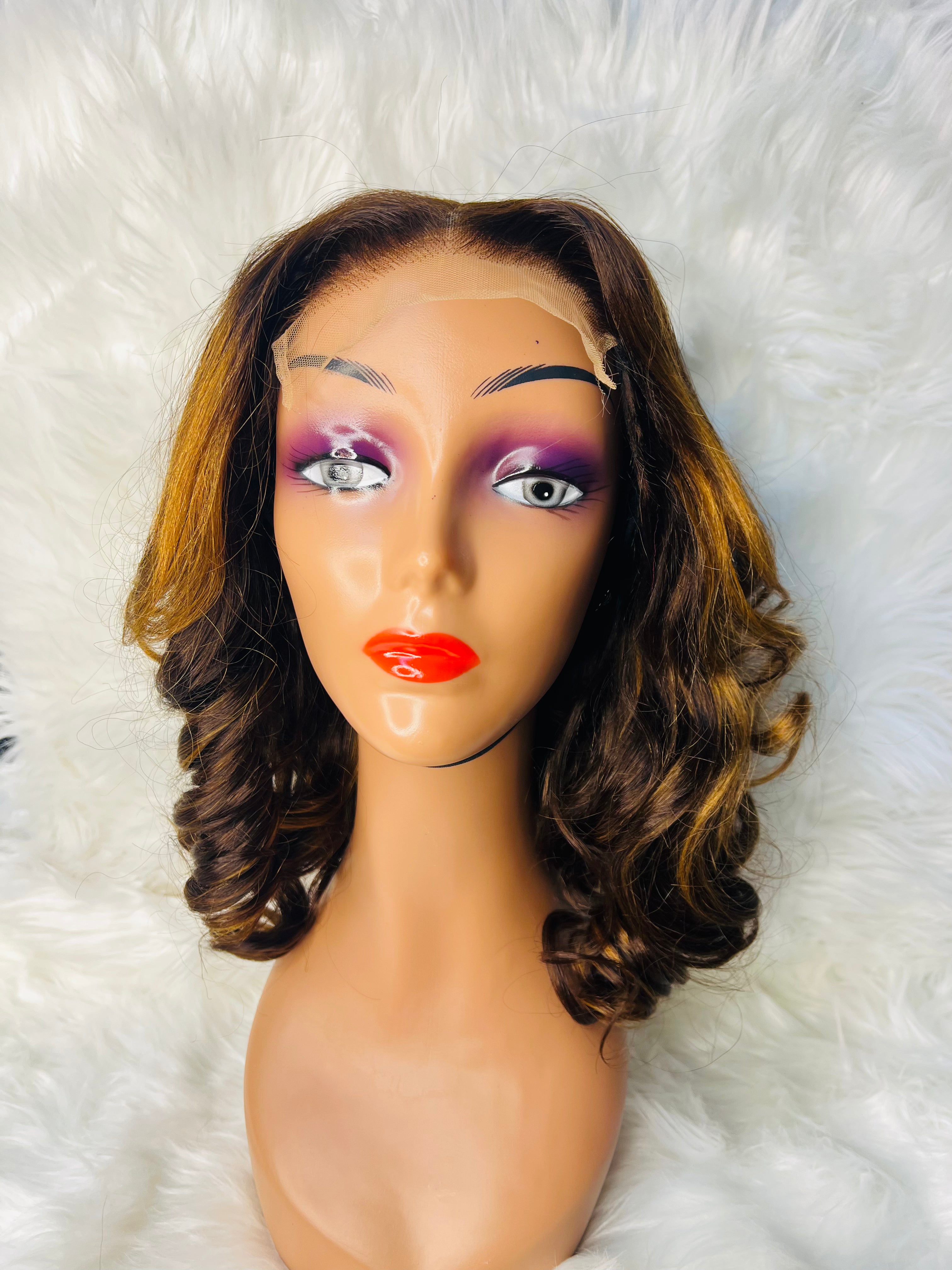 18" 5*5 Lose Wave Choclate Brown