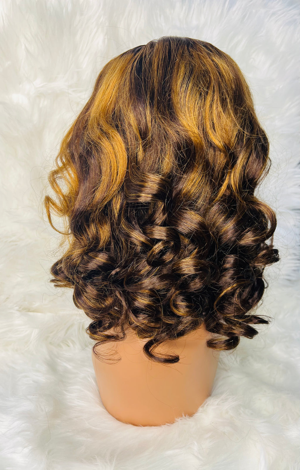 18" 5*5 Lose Wave Choclate Brown
