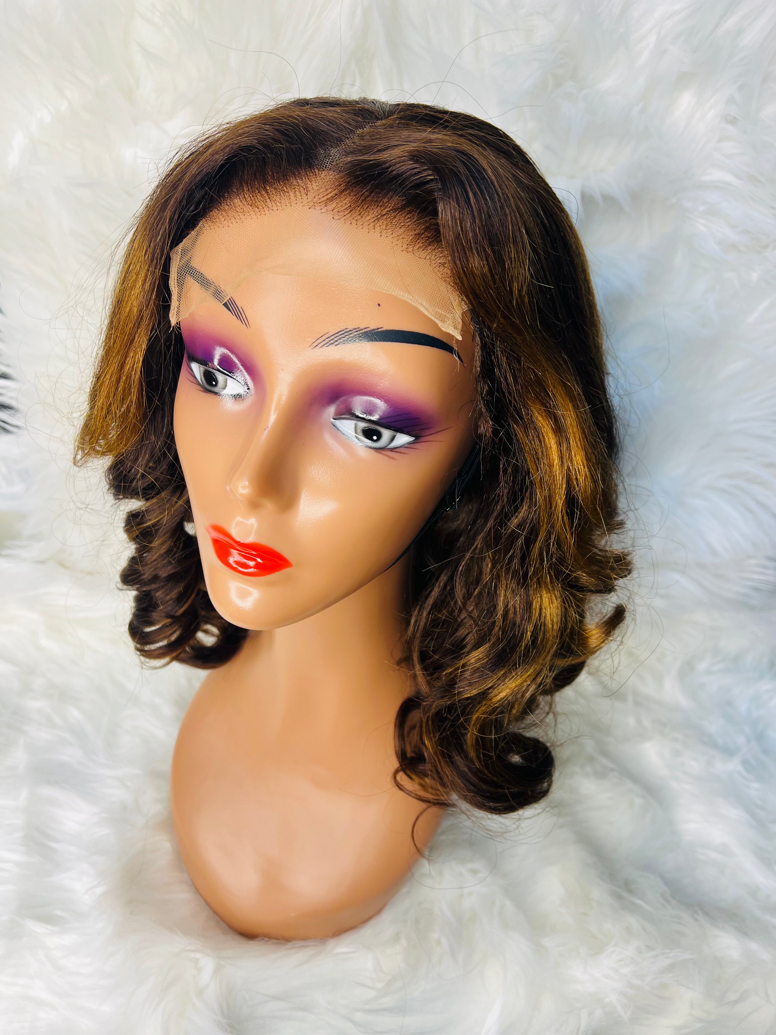 18" 5*5 Lose Wave Choclate Brown