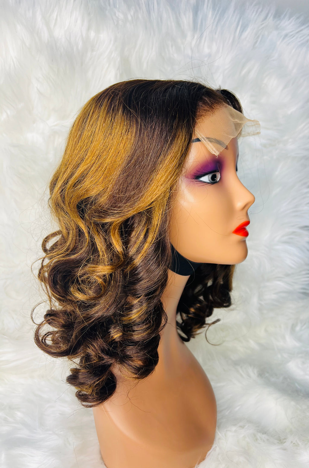 18" 5*5 Lose Wave Choclate Brown