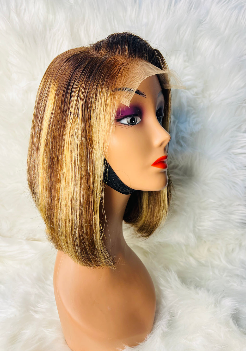 14" 5*5 Layer Bounce Wig Chocolate Brown