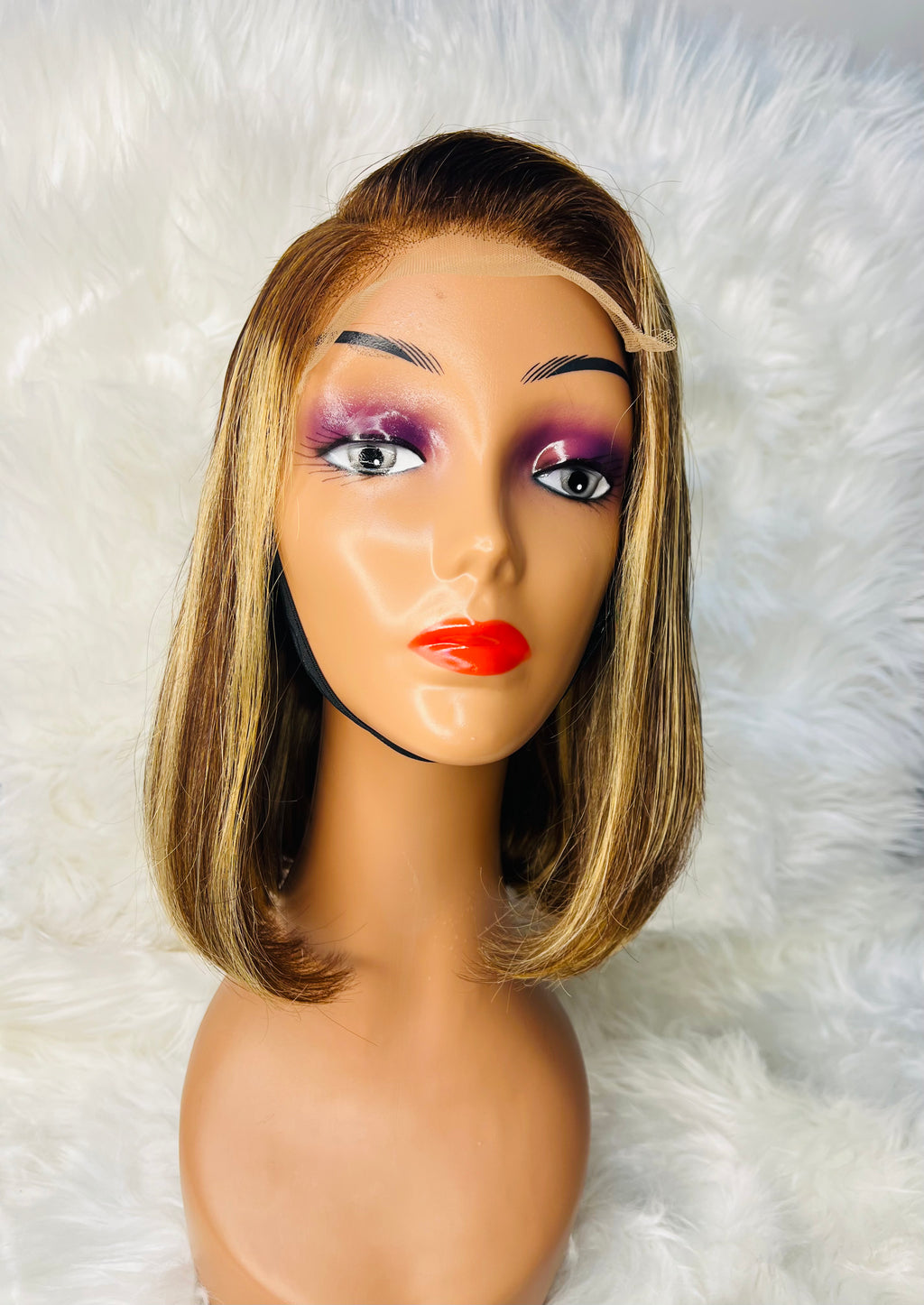 14" 5*5 Layer Bounce Wig Chocolate Brown