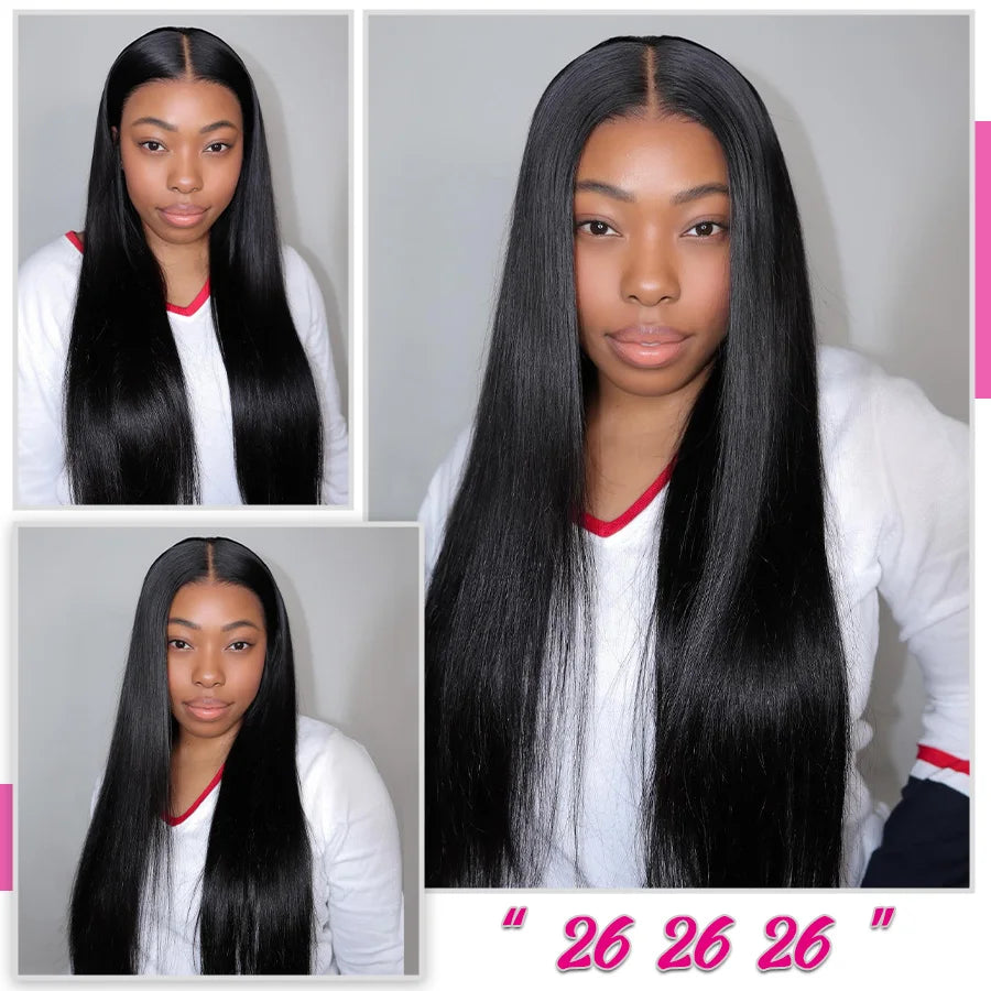 Brazilian Straight Human Hair Bundles – 10A Remy Double Drawn