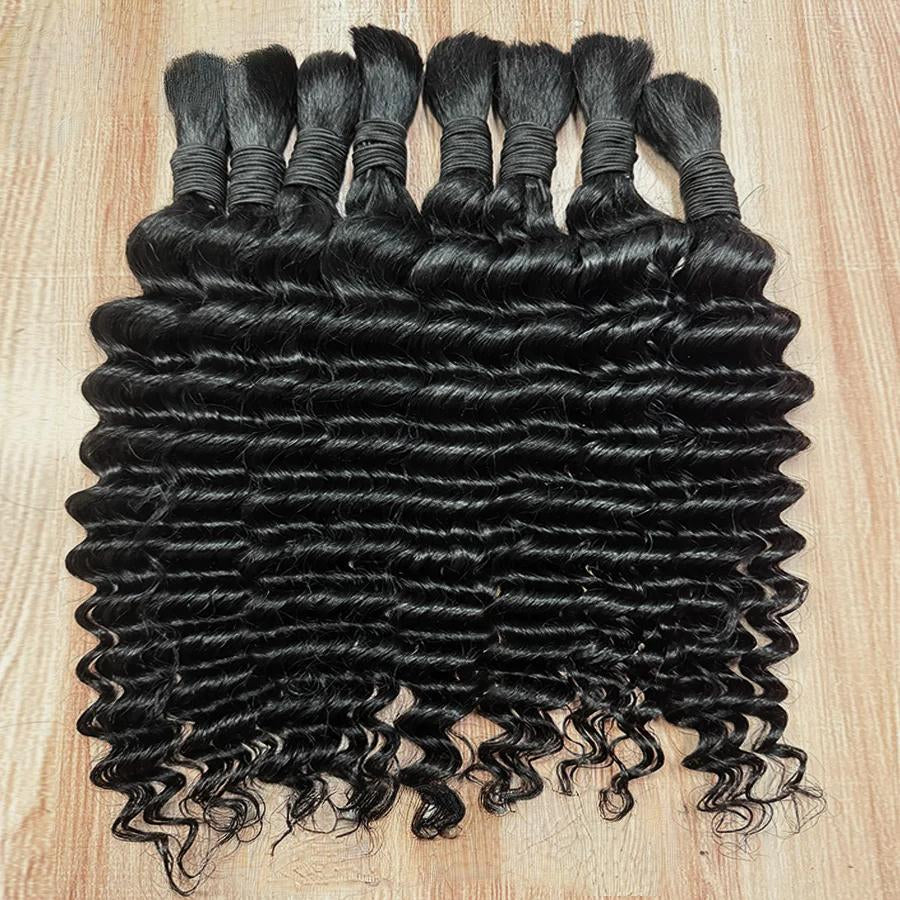 Deep Wave Brazilian Human Hair Braids (100% Human Hair)