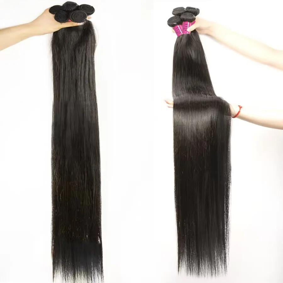 Brazilian Straight Human Hair Bundles – 10A Remy Double Drawn