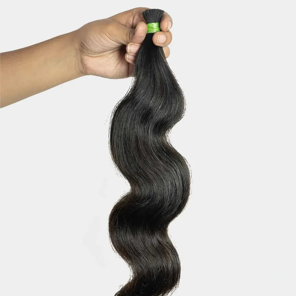 22" Double Drawn Hair Bulk Body Wave