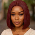 Straight Short Bob HD Lace Front Wig - Remy Hair 8" - 16"